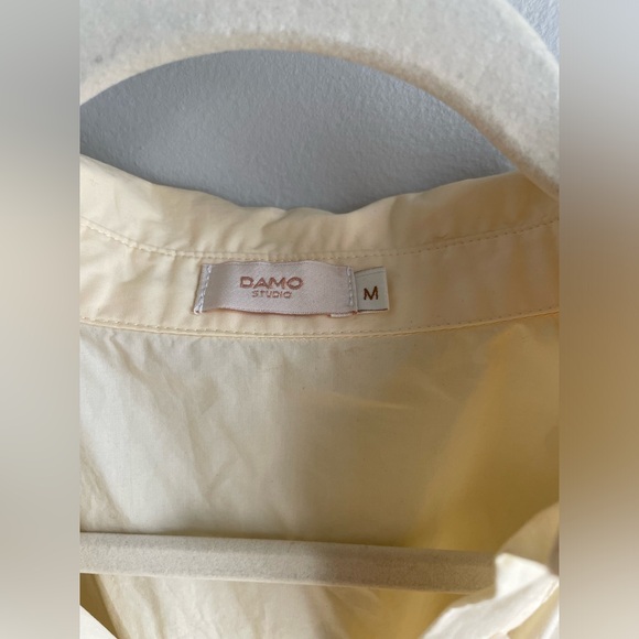 DAMO yellow midi dress with collar - Picture 2 of 5